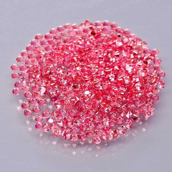 355 pieces! 2.03ct diamond cut pink Sapphire set!