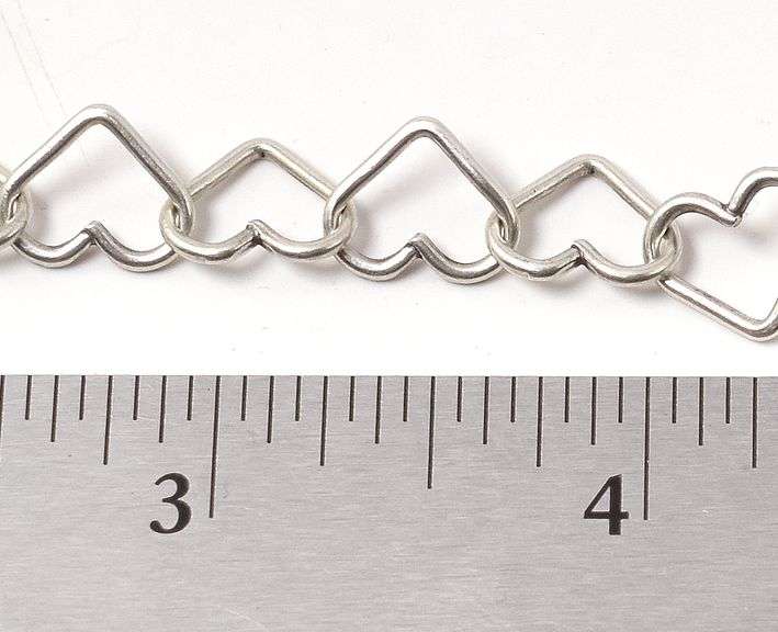 Heart Link Bracelet in Sterling Silver