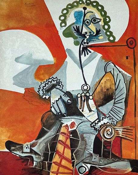 Collectible Vintage Pablo Picasso, Musketeer with Pipe