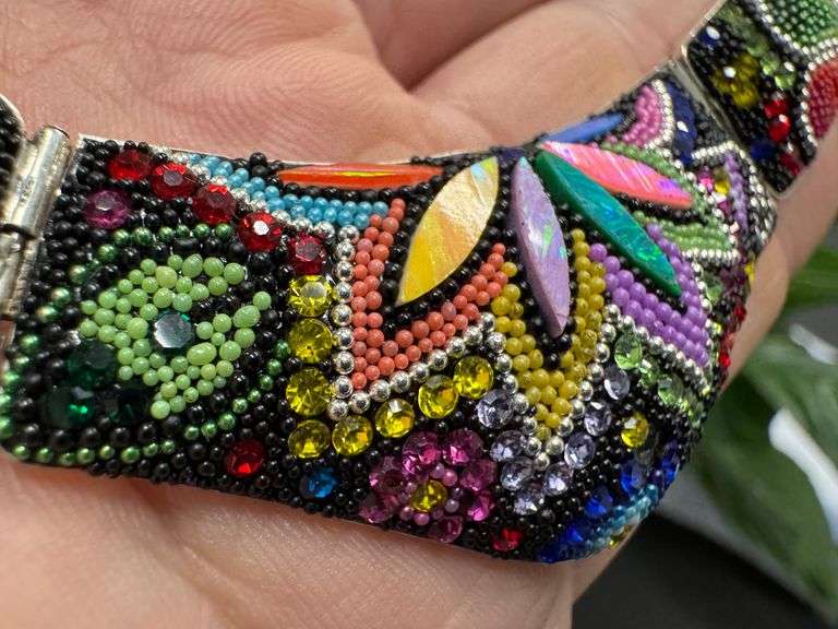 Original Handmade Mosaico Necklace & Earring Set 925 Sterling Silver Mexico Artistic Jewelry