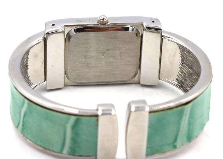 Vivani quartz silver dial bangle bracelet watch