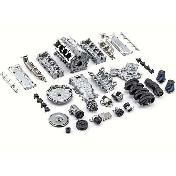 Mini V8 Engine Model Kit 3D Assembly