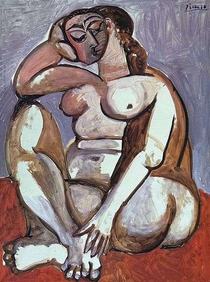 Collectible Vintage Pablo Picasso, Seated Nude