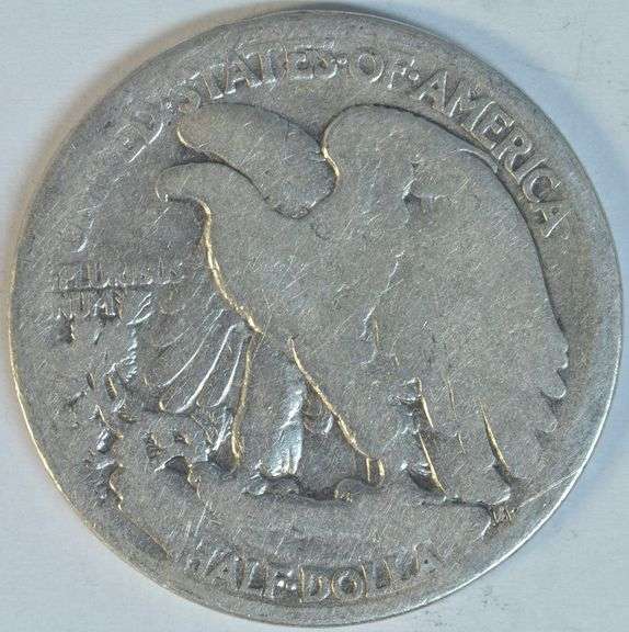 Scarce 1921-S Walking Liberty Half Dollar in circ