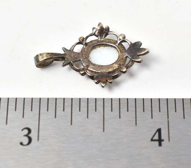 Opal Gemstone Pendant in Sterling Silver