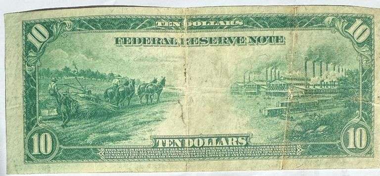 $10 Series of 1914 Cleveland Large Siz