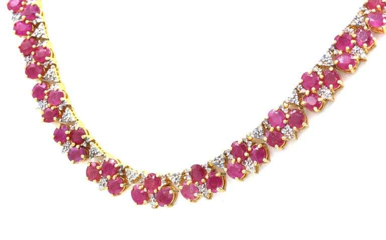 Fantastic Brand New European Direct From Manufacturer  23.81CTW Oval Shaped Emerald-Cut Rubies & 2.0