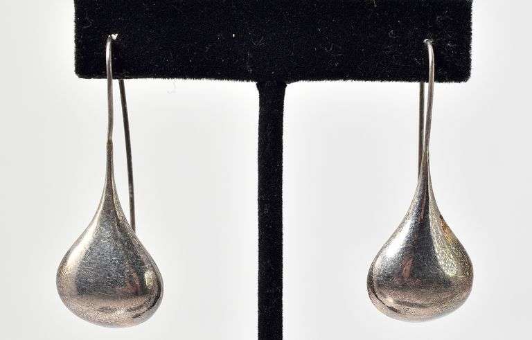 Dangle Hook Earrings in Sterling Silver