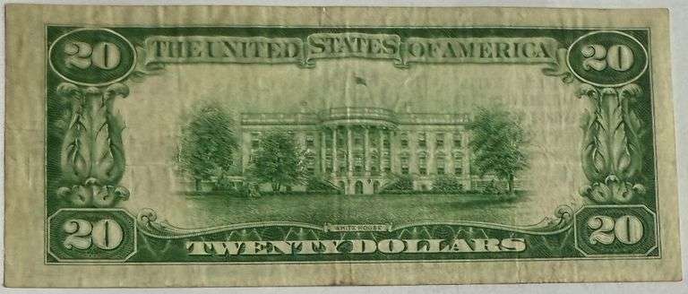 $20 1929 Series  Bank of America San Francisco National Brown Seal Note
