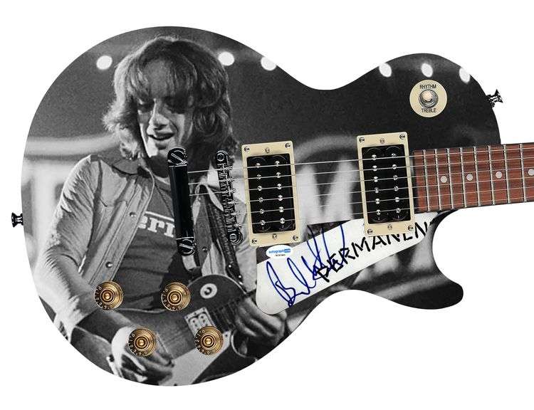 Aerosmith Brad Whitford Signed "Live Legends" 1/1 Les Paul 100 Graphics Guitar ACOA