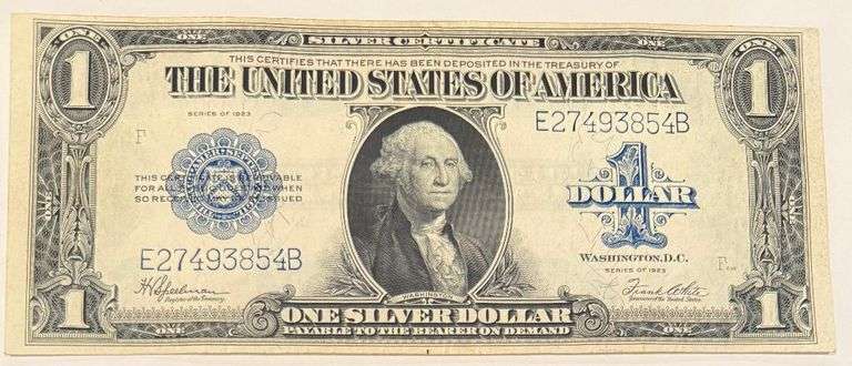 Fresh Clean 1922 Large Size $1 Silver Certificate