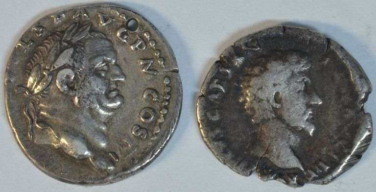 Scarce early Roman silver Denari of Marcus Aurelius & Vespasian