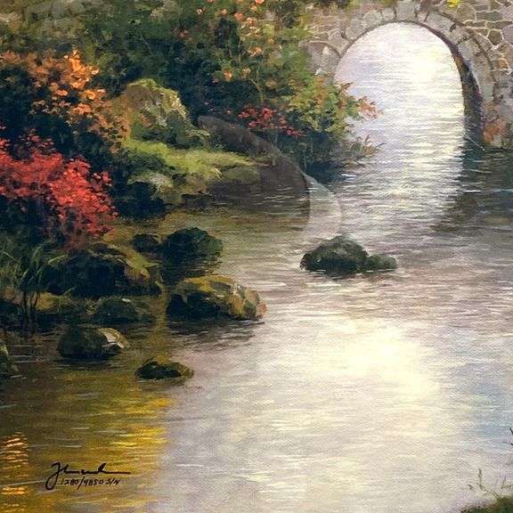 Mountain Chapel by  Kinkade (1958-2012)