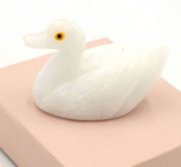 Carved Crystal Duck
