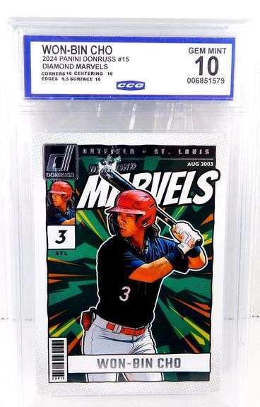 Won-Bin Cho 2024 Diamond Marvels Baseball Card, 10 Gem MT