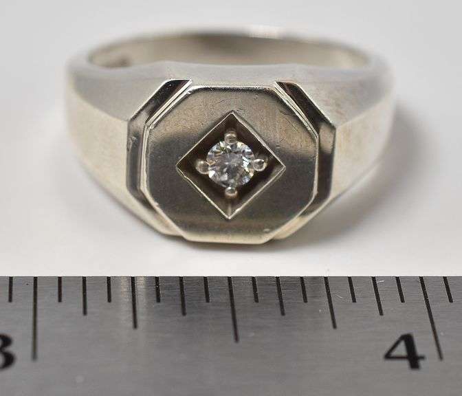 CZ Gemstones Men's Ring in Sterling Silver