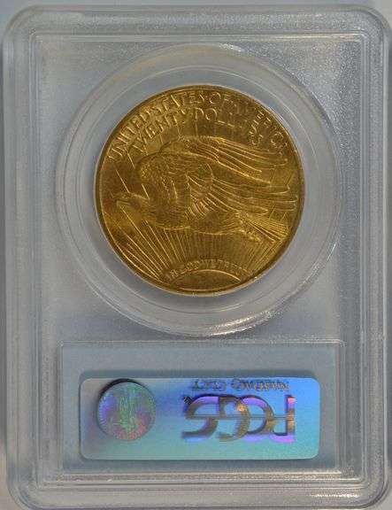 Satiny-fresh virtual Gem BU 1915-S St. Gaudens $20 Gold Piece. PCGS MS64