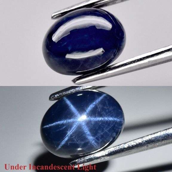 Stunning 2.08ct 8x6mm cobalt blue Star Sapphire