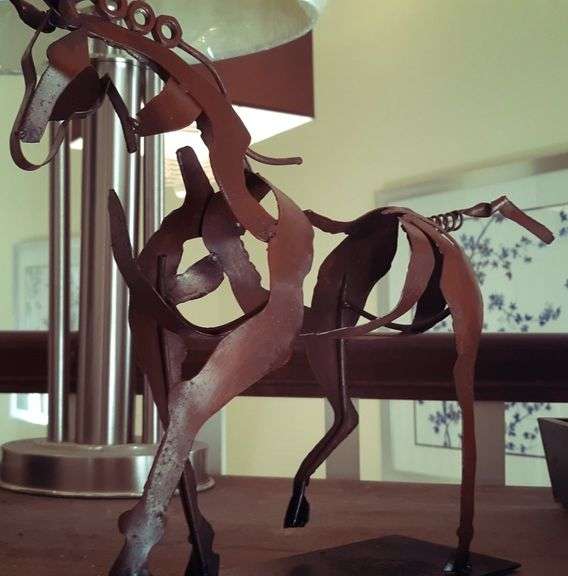 Handmade Horse Metal Art Decor