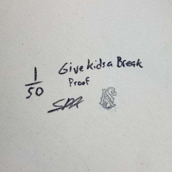 Dollar Sign (Green Bold) by Steve Kaufman (1960-2010)