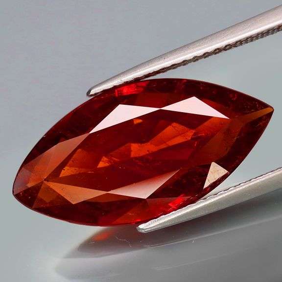 Huge! 8.43ct marquise cut Spessartite Garnet!!!