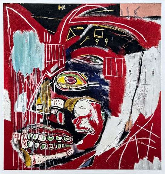 Colorful Jean-Michel Basquiat From 'Symbols and Signs'