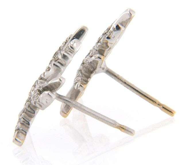 New 0.48ctw Diamond Spray Stud Earrings in 14K