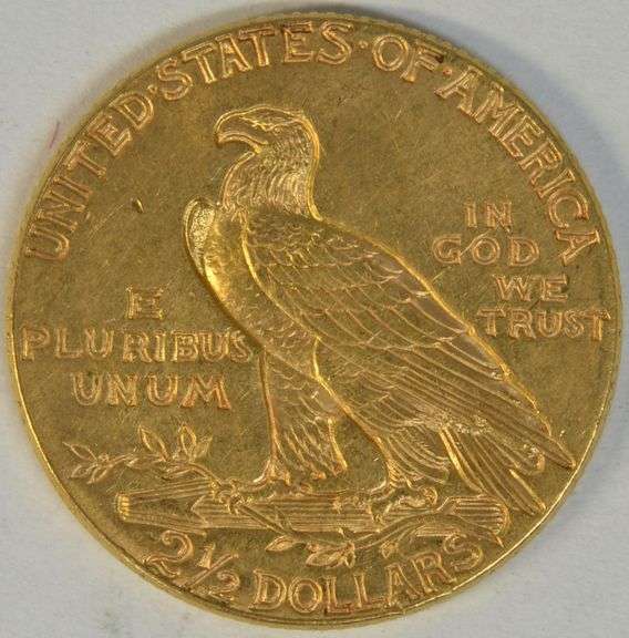Brilliant needle-sharp 1927 US $2.50 Indian Gold Piece