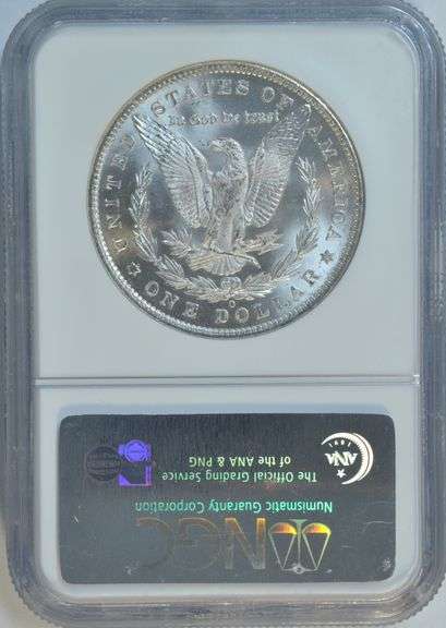 Stunning white Gem BU 1885-O Morgan Silver Dollar. NGC MS65
