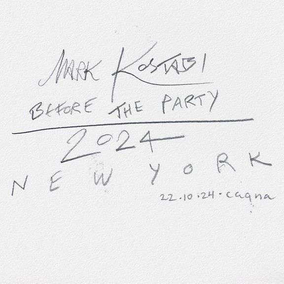 Before the Party - New York by Kostabi Original