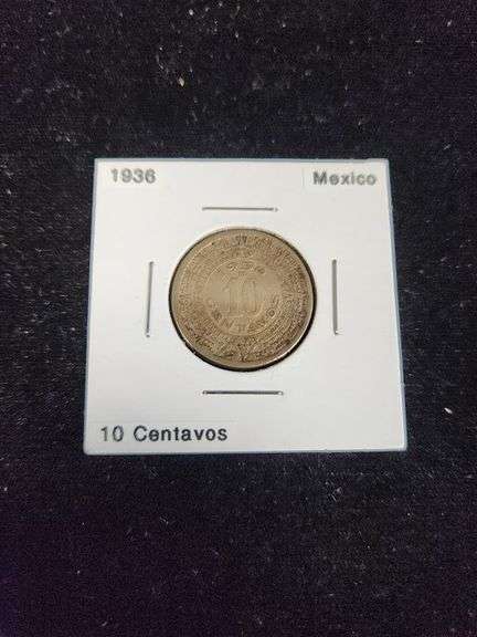 Lot Of 65 Coins From Mexico In Cardboard Holders