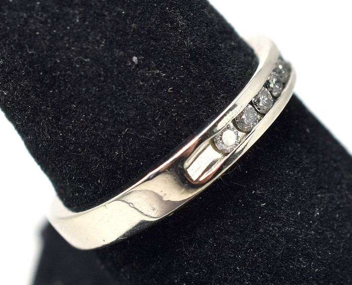 Incredible Diamond Wedding Band in 10K White Gold