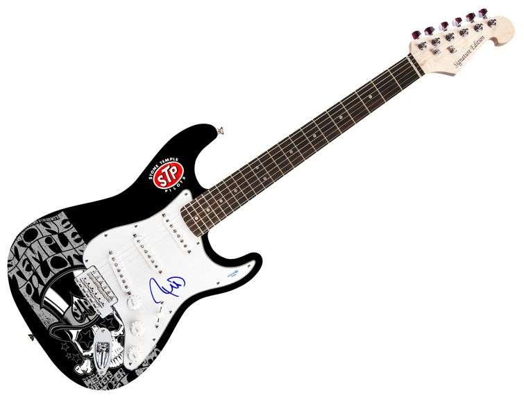 Robert Deleo Autographed Stone Temple Pilots Custom Graphics Guitar ACOA