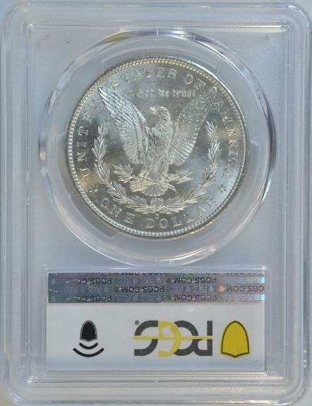 Blazing Super Gem BU 1880-S Morgan Silver Dollar. PCGS MS65