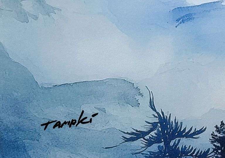 Japanese Mixed Media Artist Signed
