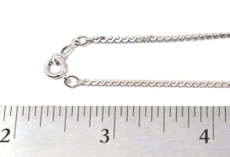 Snake Chain Link in Sterling Silver