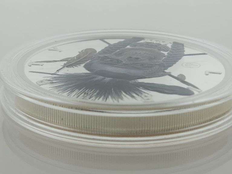 Osborne Mint 5 OZ. Silver Colorized Collectable ONLY 250 MADE! - Indian Warrior