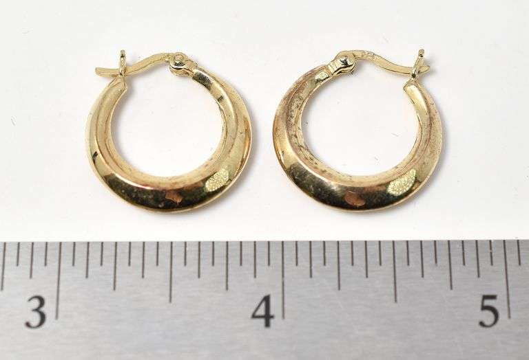 Hoop Earrings in Vermeil Sterling Silver