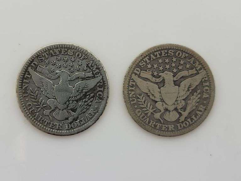 1913 D & 1915 Barber Quarters, Circulated