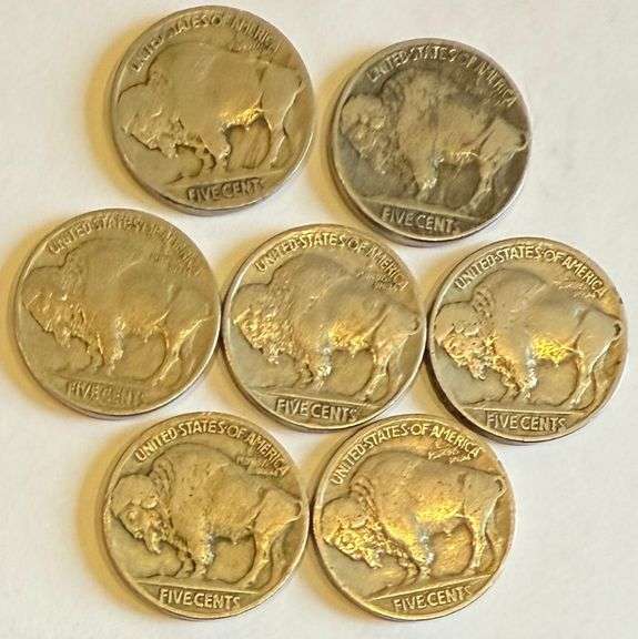 1913 P 1914-1919 1921 P Full Date Buffalo Nickels