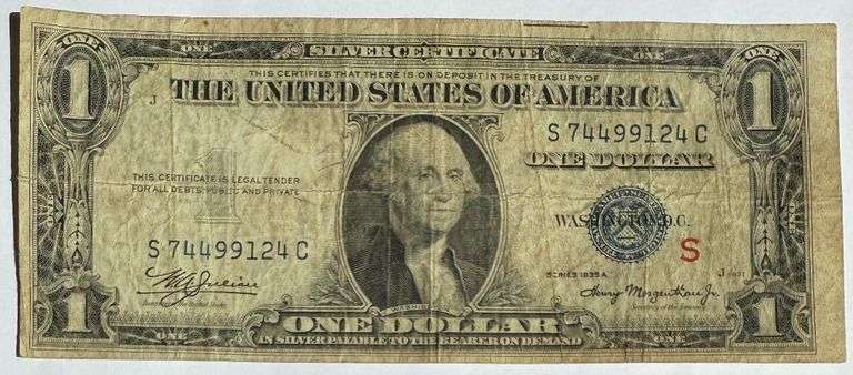 $1 1935A Experimental Silver Certificate. Fr 1609