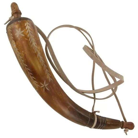 Natural Horn Black Powder Flask