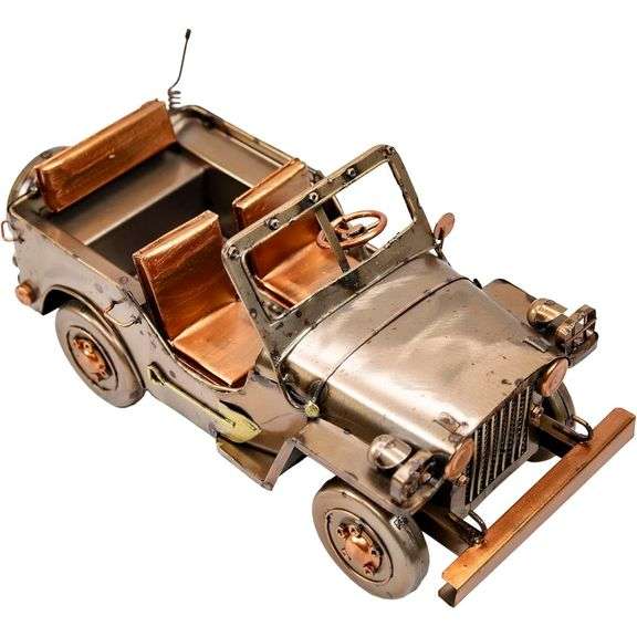Handmade Iron Classic Military Jeep Model