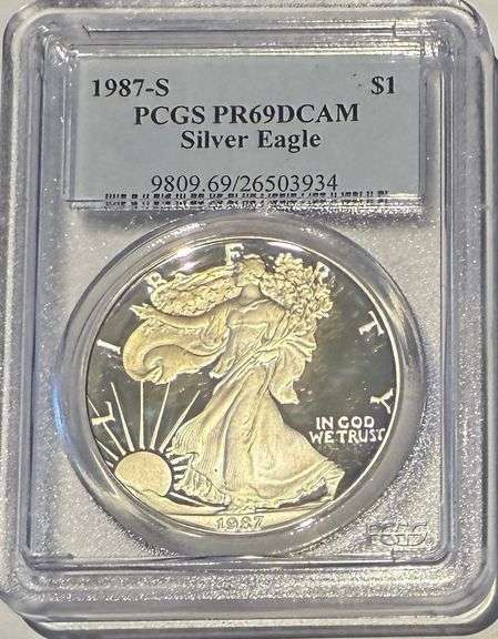 1987 S PCGS Proof 69 Deep Cameo Silver Eagle