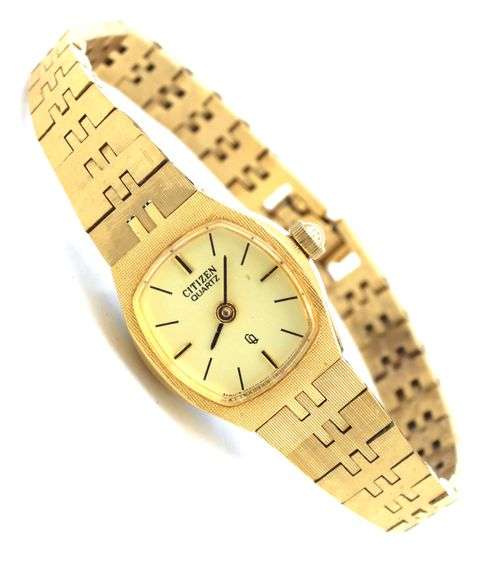 Citizen quartz ladies gold tone watch