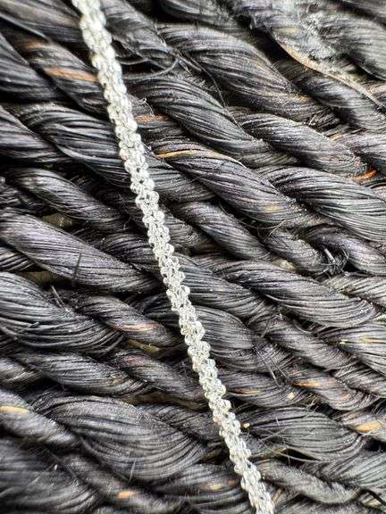 Italian Sterling Silver 925 Diamond Cut Margarita Chain 18" Necklace