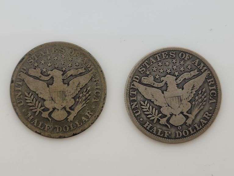 1900 & 1901 O Barber Half Dollar, Circulated