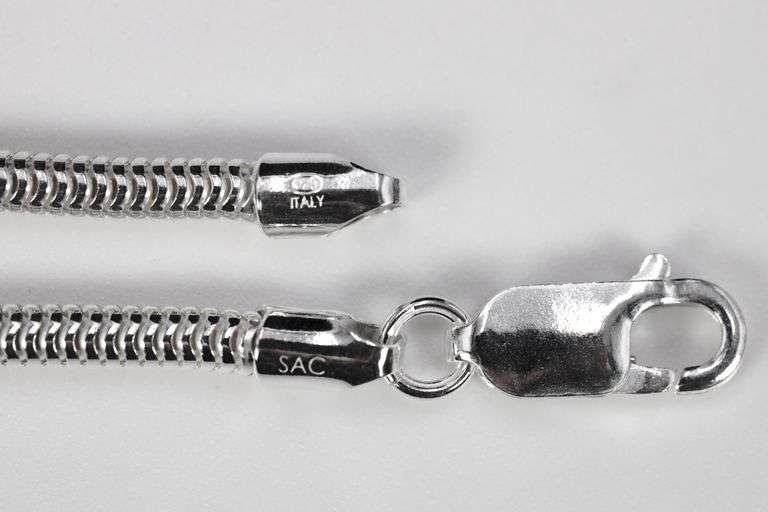 Sterling Silver Magic Round Snake Chain 3mm 925 Brazilian New Necklace 20"