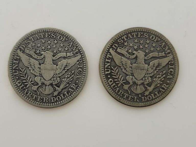 1911 & 1912 S Barber Quarters, Circulated