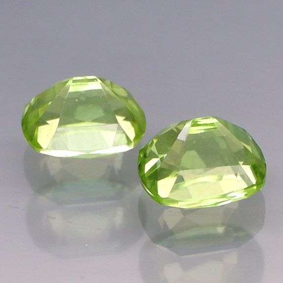 Premium pair of 5x4mm Burmese Peridot -1.21cts!